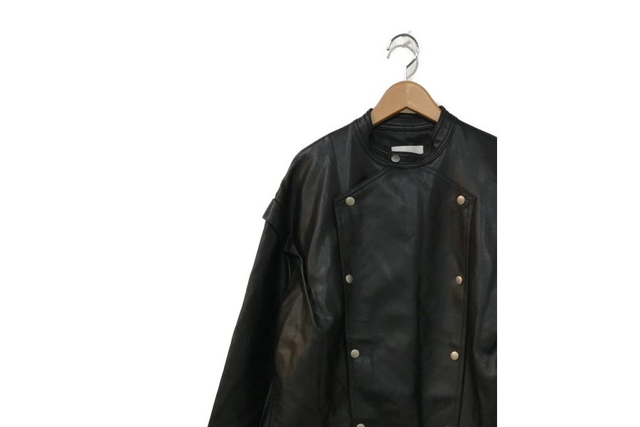 サイズフリーアメリ AMERI RETRO FAKE LEATHER JACKET