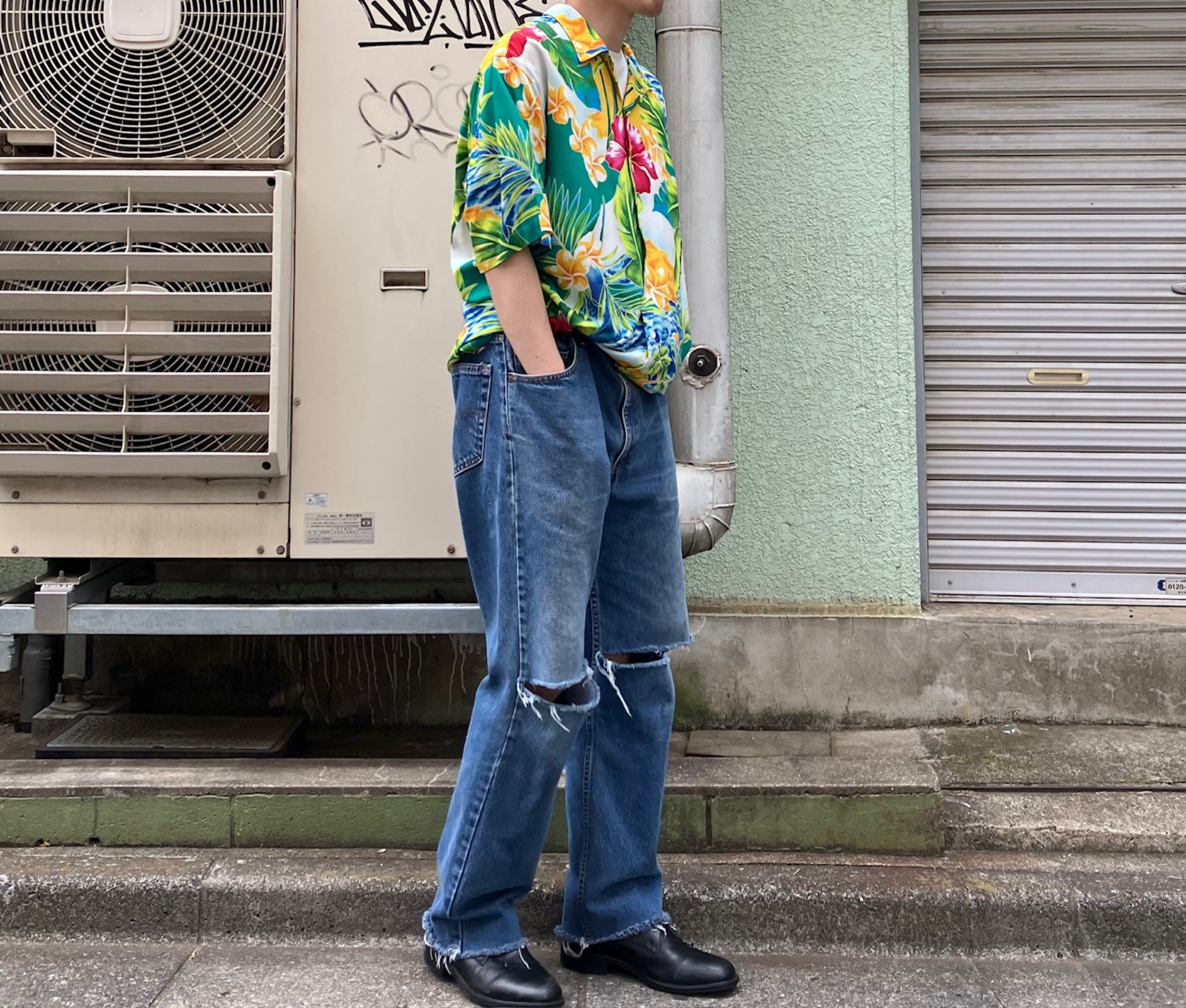 POLO RALPH LAUREN/ポロラルフローレン】アロハシャツ(CALDWELL)を使っ