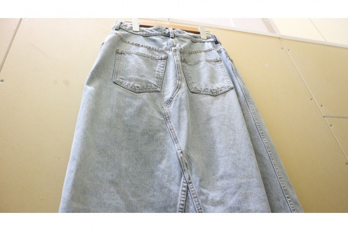 デニムマキシスカートのレディース　古着買取　千歳船橋