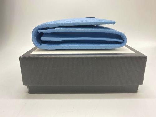 2つ折り 長財布 / スカイブルーのマイクログッチシマ / 449396