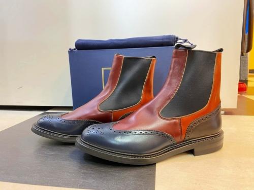 トリッカーズのクレイジーパターンサイドゴアブーツ