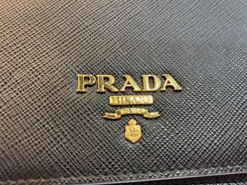 チェーンショルダーポシェット / ブラックのSAFFIANO / 1DH029 / 19SS