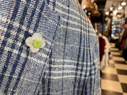 ラルディーニのシルクリネンテーラードジャケット