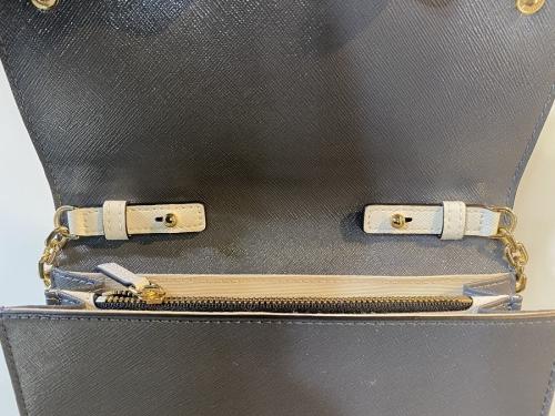 マークジェイコブスのチェーンショルダーバッグ / ブラック×グレー