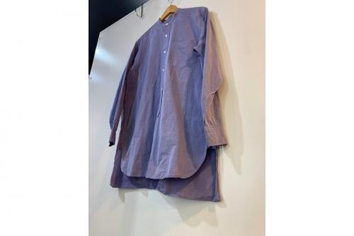 バンドカラーシャツのメンズ 千歳船橋