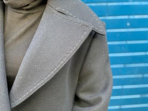 メルトンPコートのダブルコート