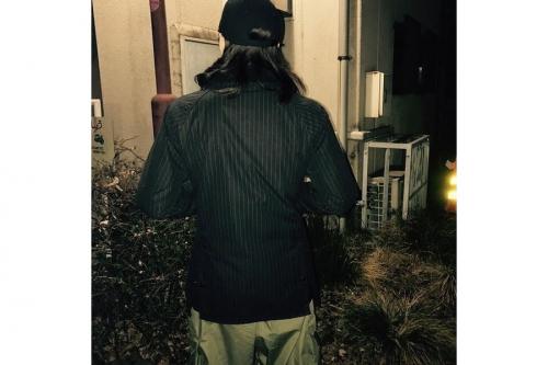 バーブァーのビデイルジャケット SL BEDALE PIN STRIPE