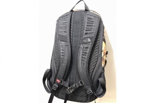 ザノースフェイス×シュプリームの16AW PoconoBackpack 枯葉総柄 リュック