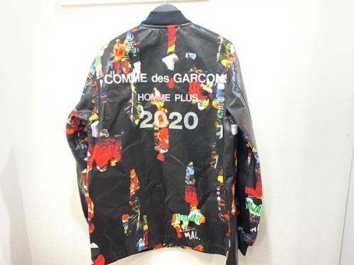 コムデギャルソンオムプリュスのRUBBER PRINT COACH JACKET