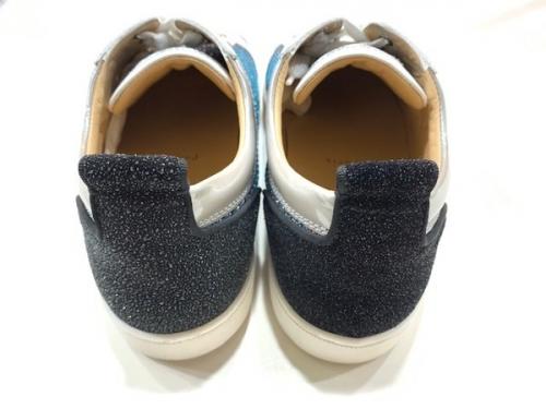 パテントグリッターローカットスニーカーのスニーカー