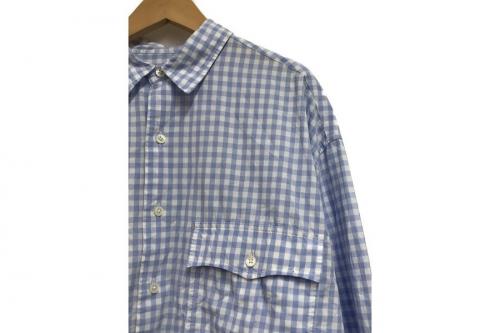ROLL UP GINGHAM CHECK SHIRTのロールアップギンガムチェックシャツ