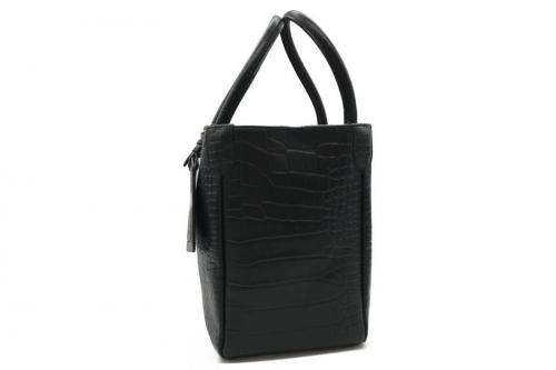 クロコ型押しハンドバッグのレディース古着買取