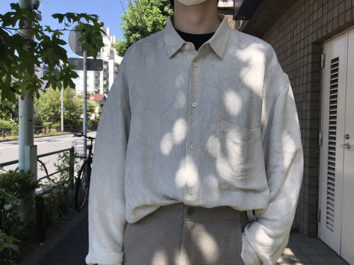 高級ブランド ○希少 44 完売品 総柄 ジャックムス 花柄長袖シャツ 