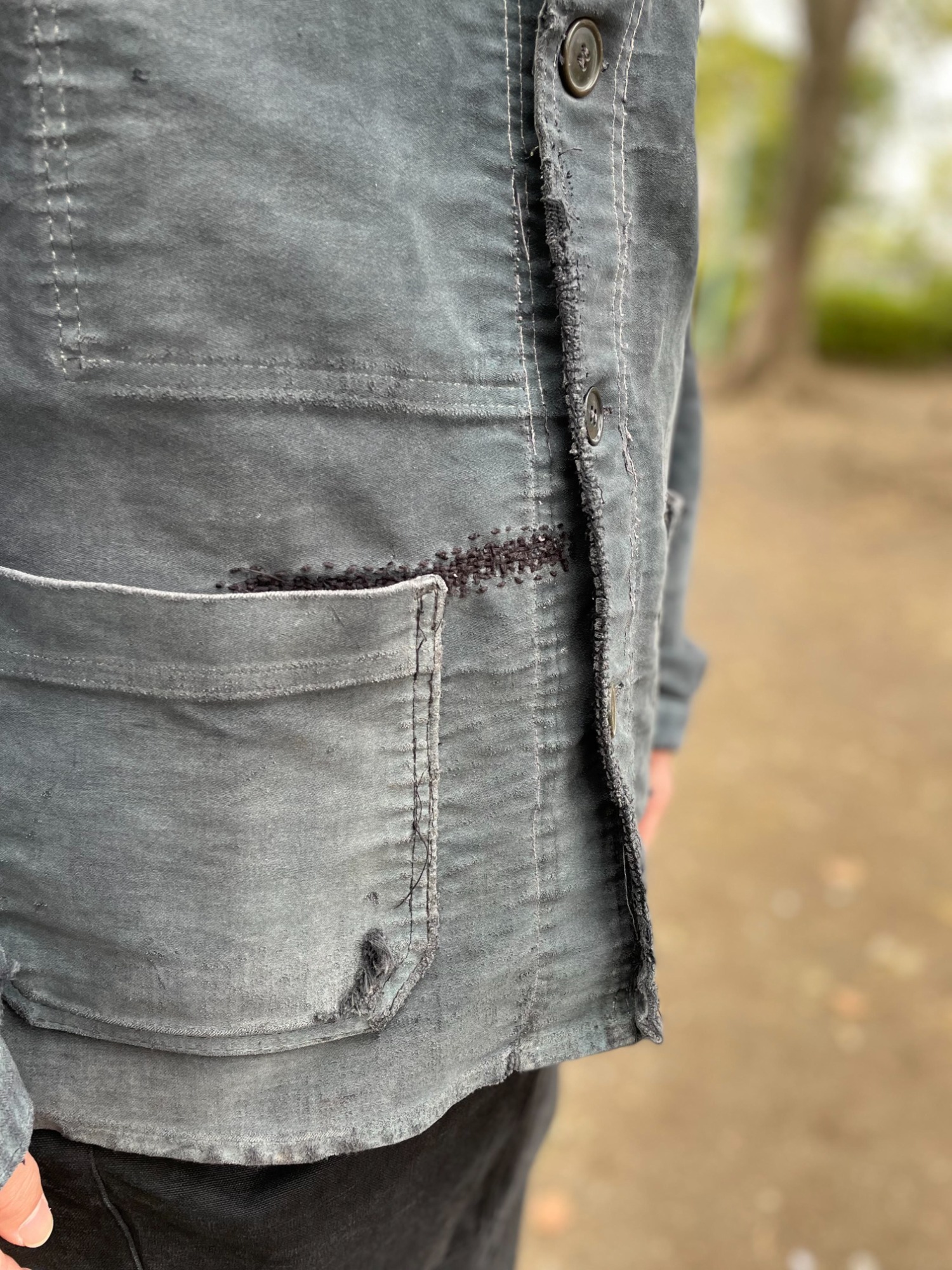 Foremost Original Black Moleskin French Jacket | FOREMOSTの