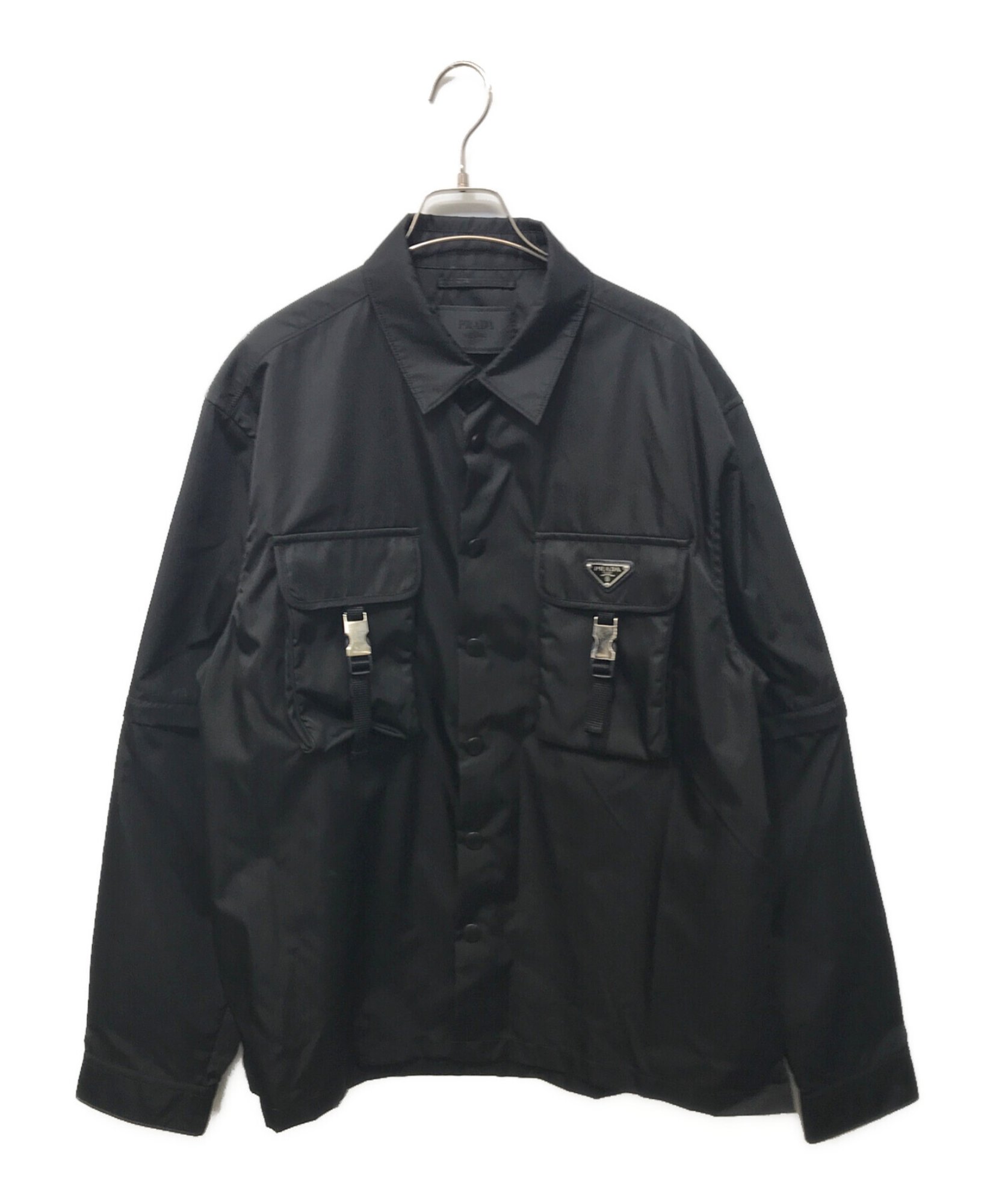 PRADA / プラダ】Re-Nylon シャツ | 洗練された黒を纏う。モダンな 