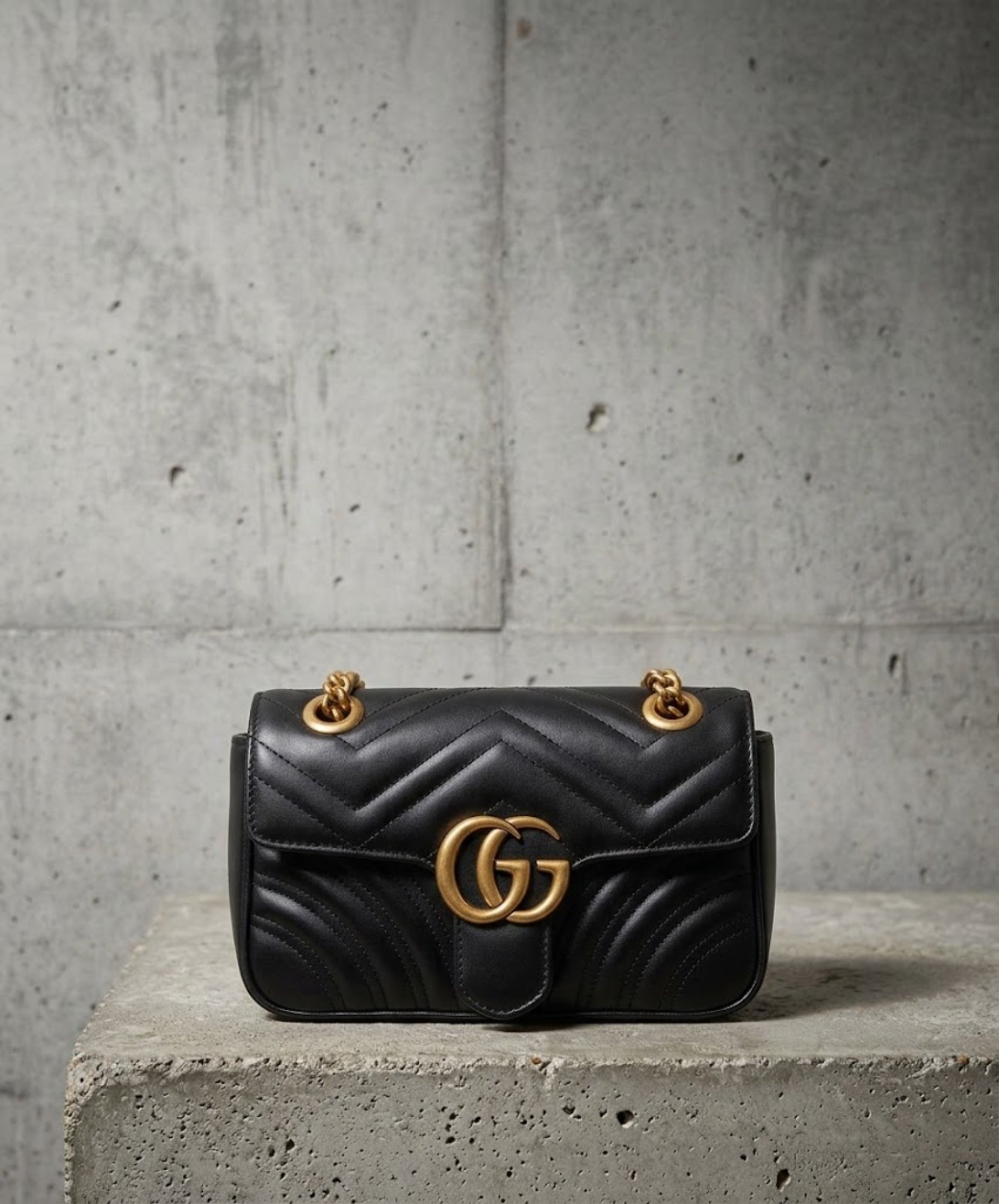 グッチ GGマーモント バンビ チェーン ショルダーバッグ ブラック GUCCI / グッチ】GGマーモント チェーンショルダーバッグ | タイムレス