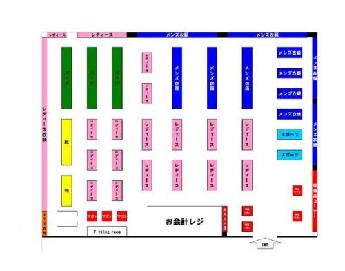 アウトレットの古着