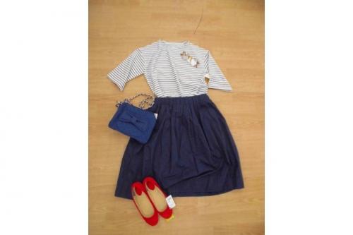 ボーダーのカジュアルコーデ