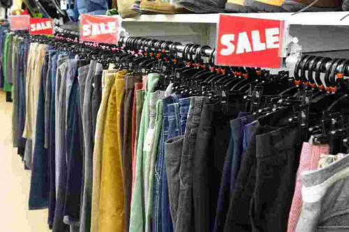 古着のリサイクルショップ