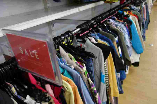 古着のリサイクルショップ