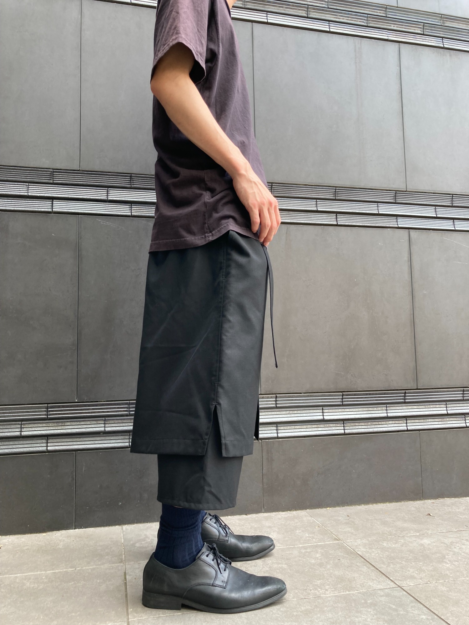 GROUND Y /グラウンドワイ】 T-W Gabardine Wrap Pants type1が