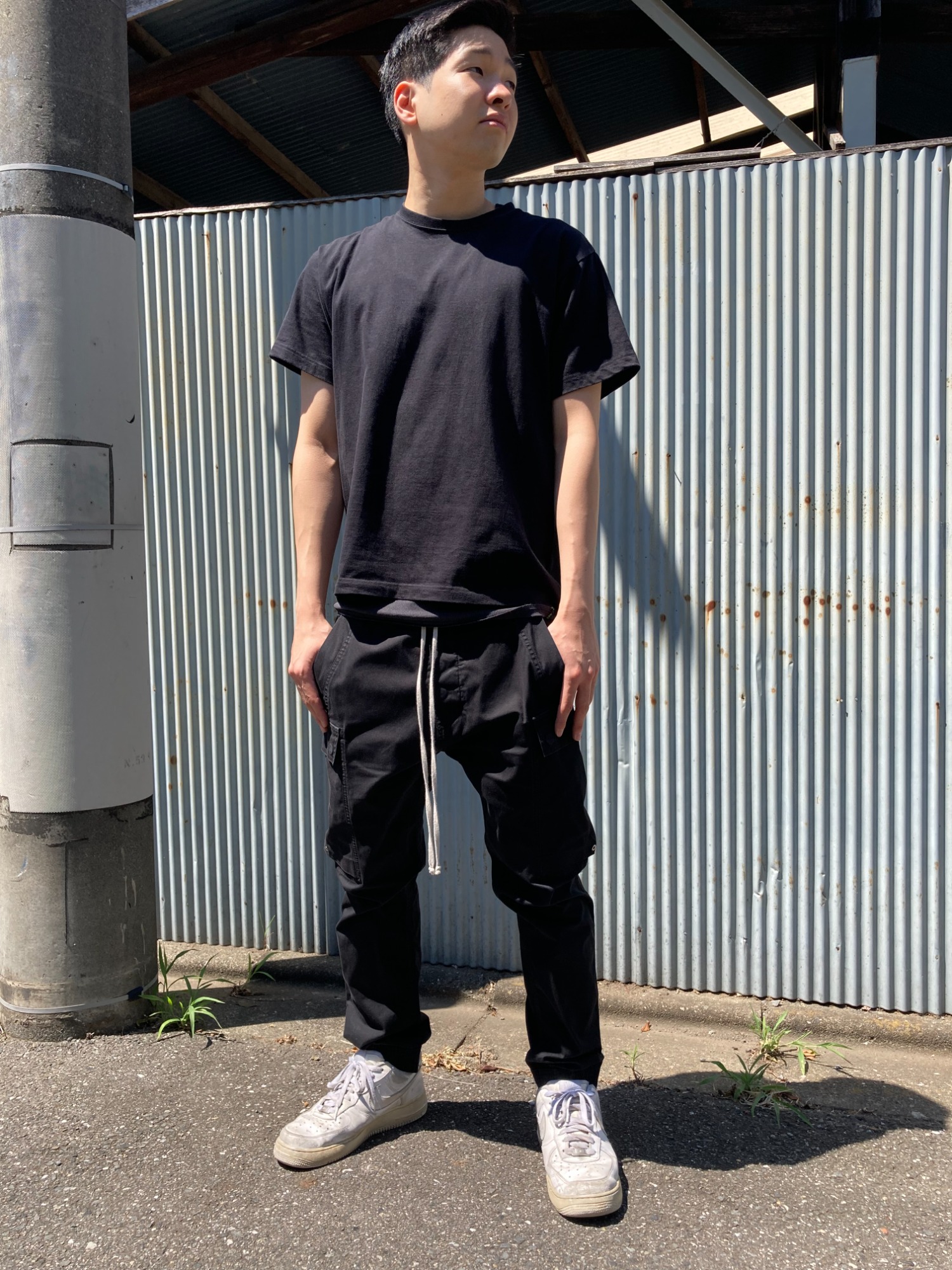 RICK OWENS/リックオウエンス】DRAWSTRING LONG カーゴジョグ