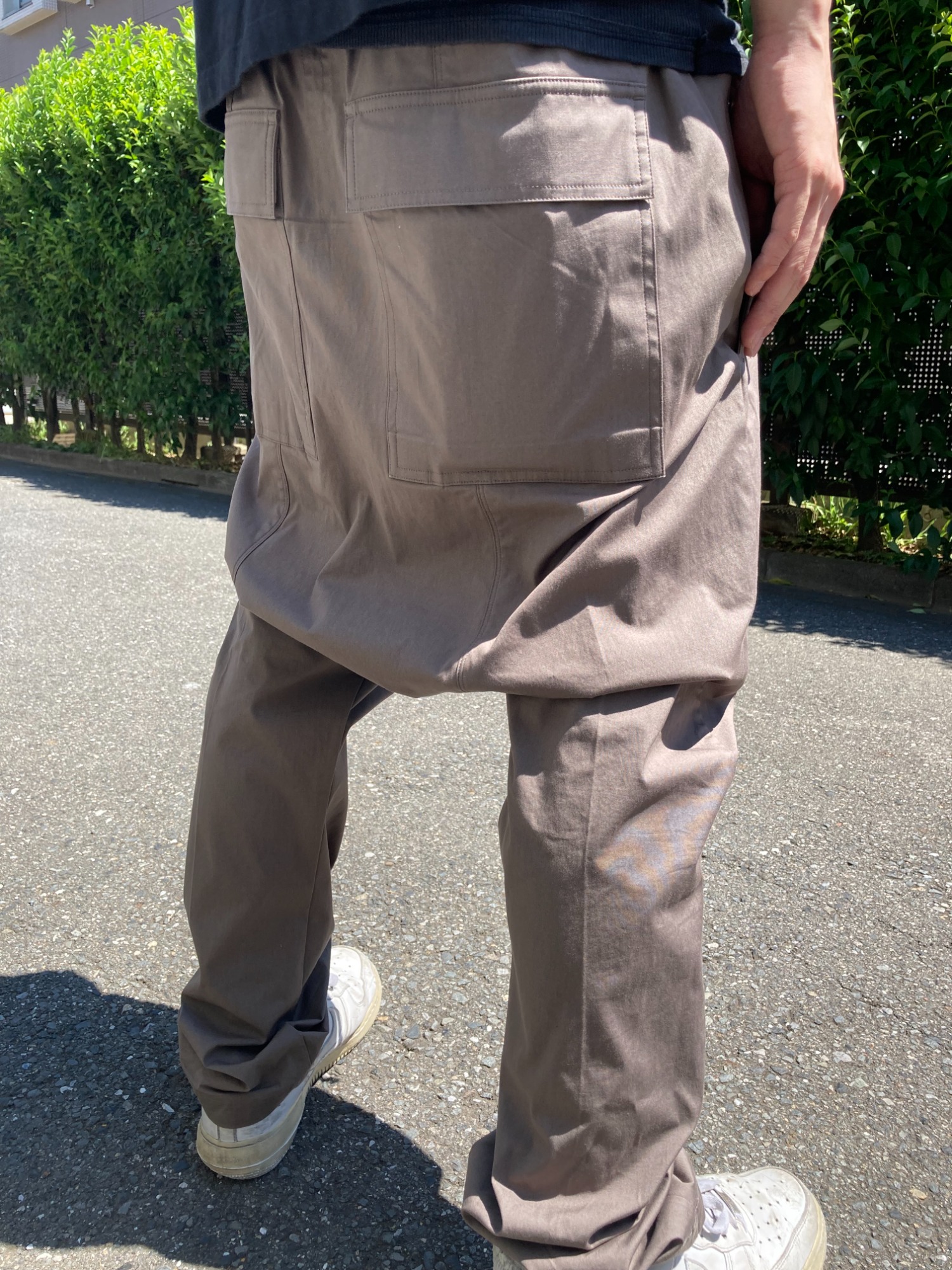 RICK OWENS/リックオウエンス】DRAWSTRING LONG カーゴジョグ