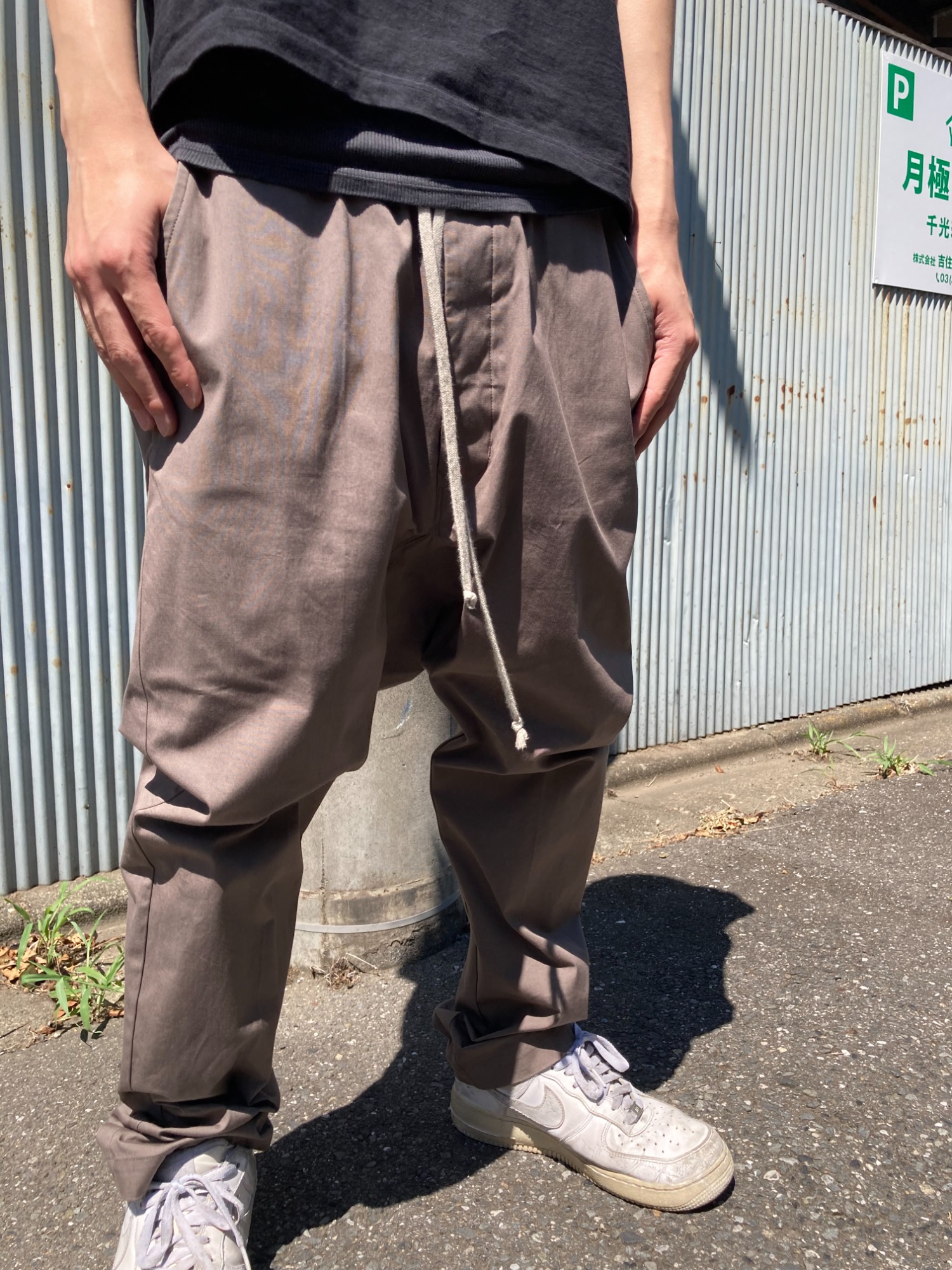 新品 リックオウエンス 20AW カーゴジョグパンツ 40 RICK OWENS/リックオウエンス】DRAWSTRING LONG カーゴジョグ