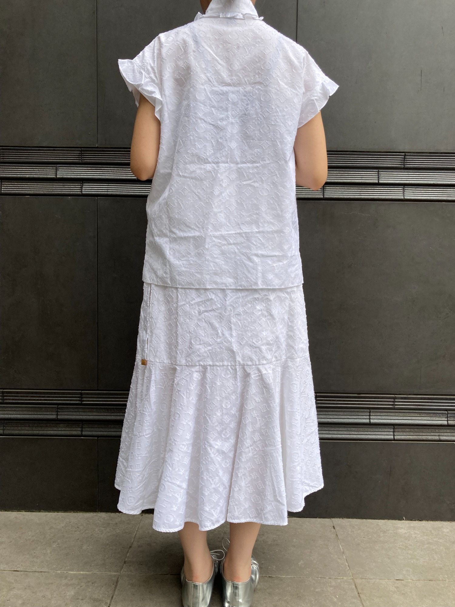 【華やかな印象♪】Louis Vitton モノグラム フラワー ドレス org.jpg
