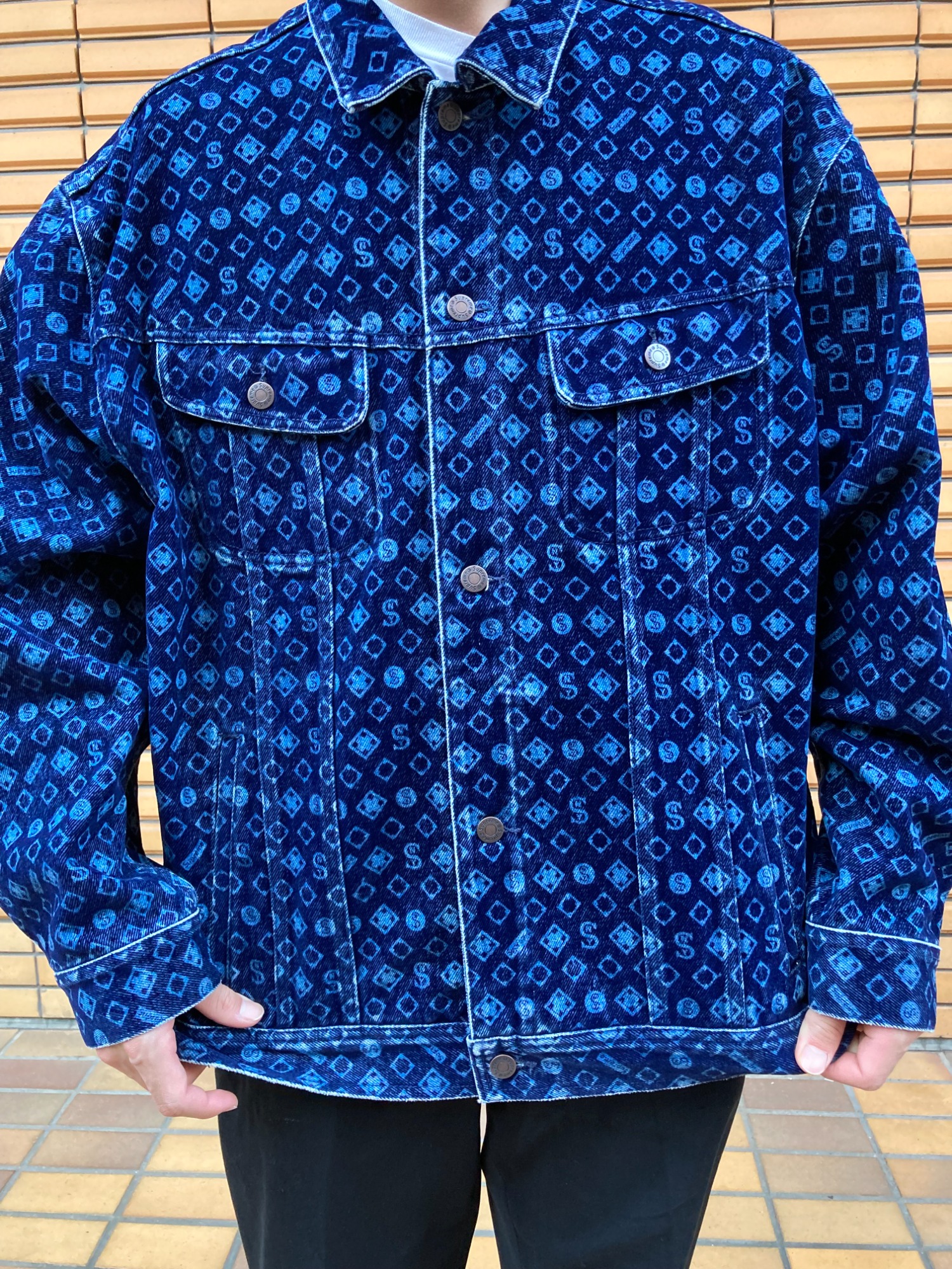 SUPREME/シュプリーム】Flocked Denim Trucker Jacketを入荷いたしまし