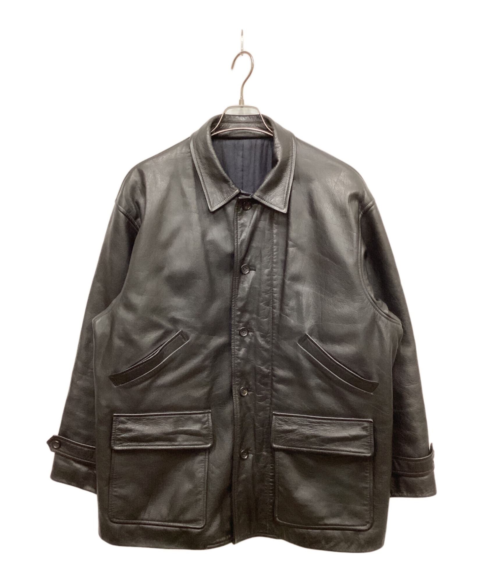 COMME des GARCONS HOMME / コムデギャルソン オム】レザーカーコート