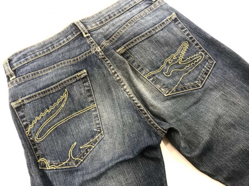 デニムのショルダーバッグ