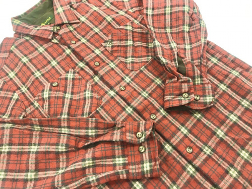 ネルシャツのフリースベスト