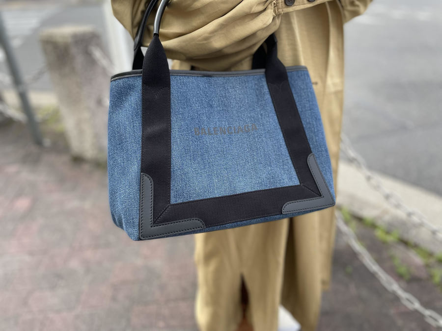 即納爆買い Balenciaga - バレンシアガ トートバッグ デニム バッグ S