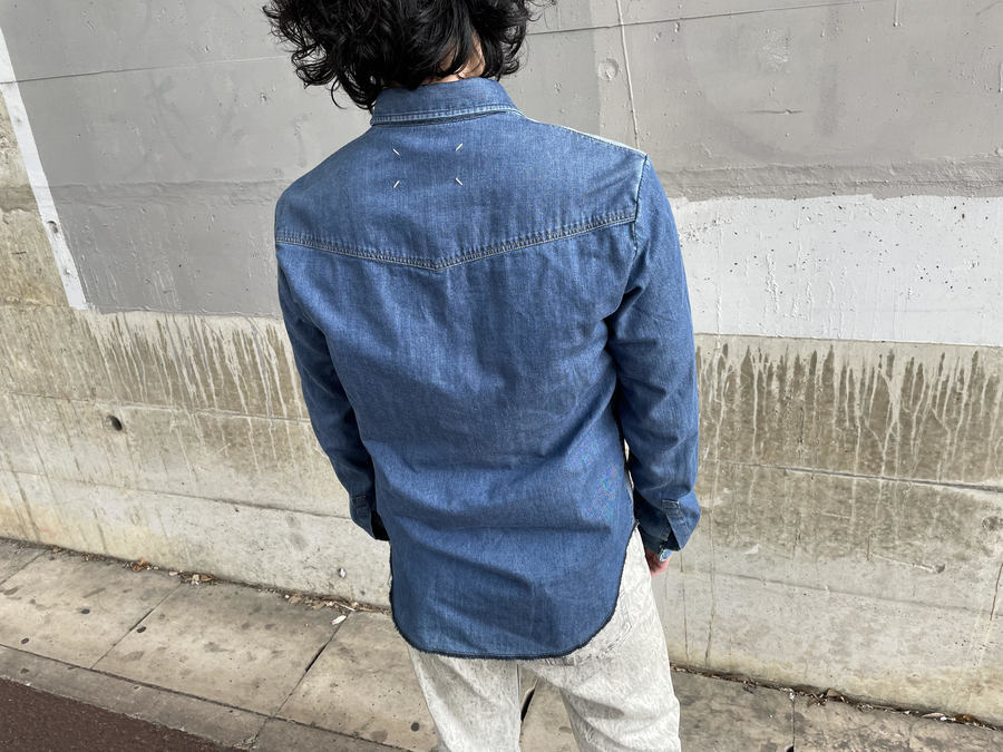 MaisonMartinMargiela初期本人期1994年白タグデニム編みジレ