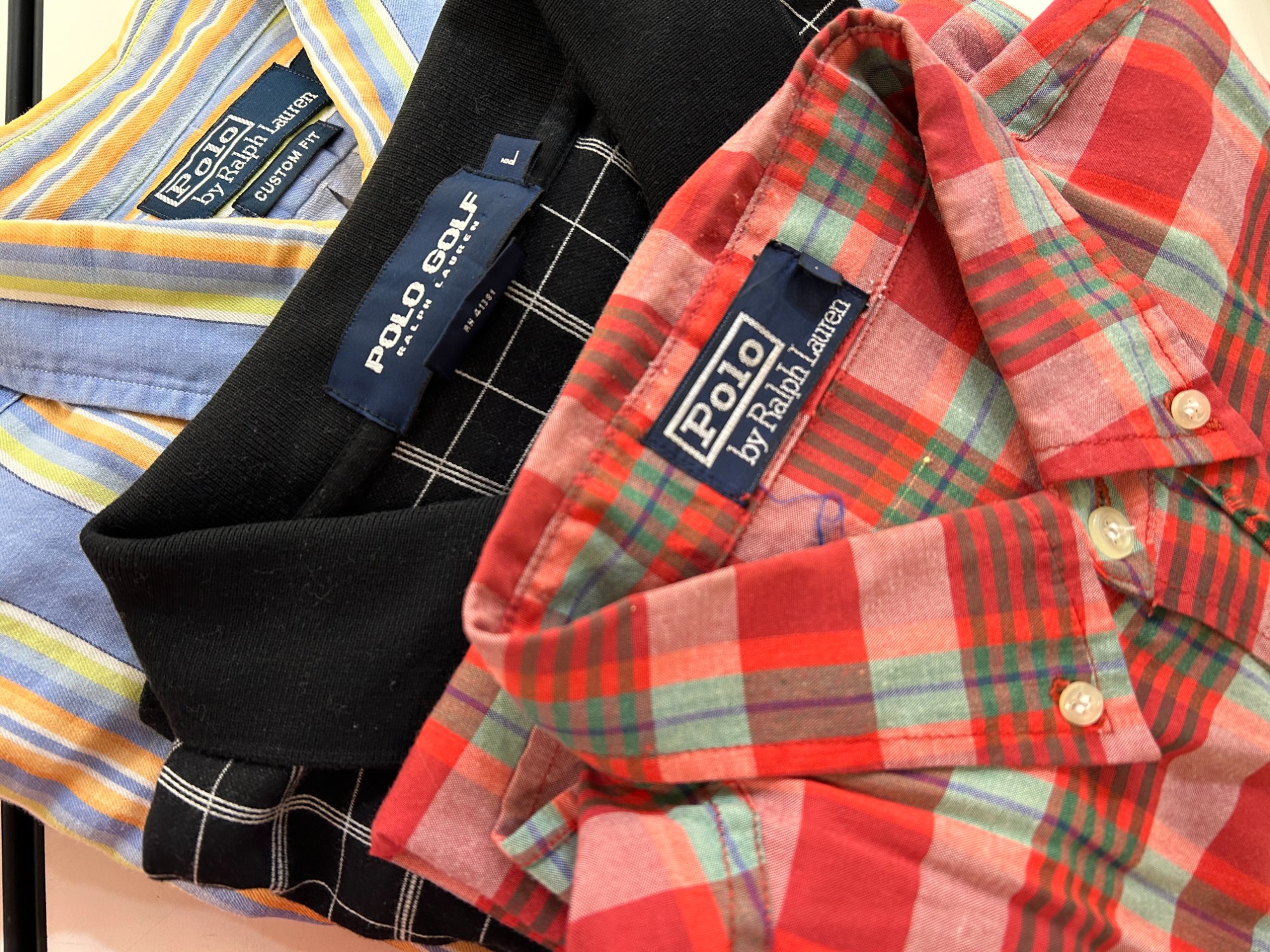 名作【POLO RALPH LAUREN】レザー×チェック柄 ショルダーバッグ 古着屋 