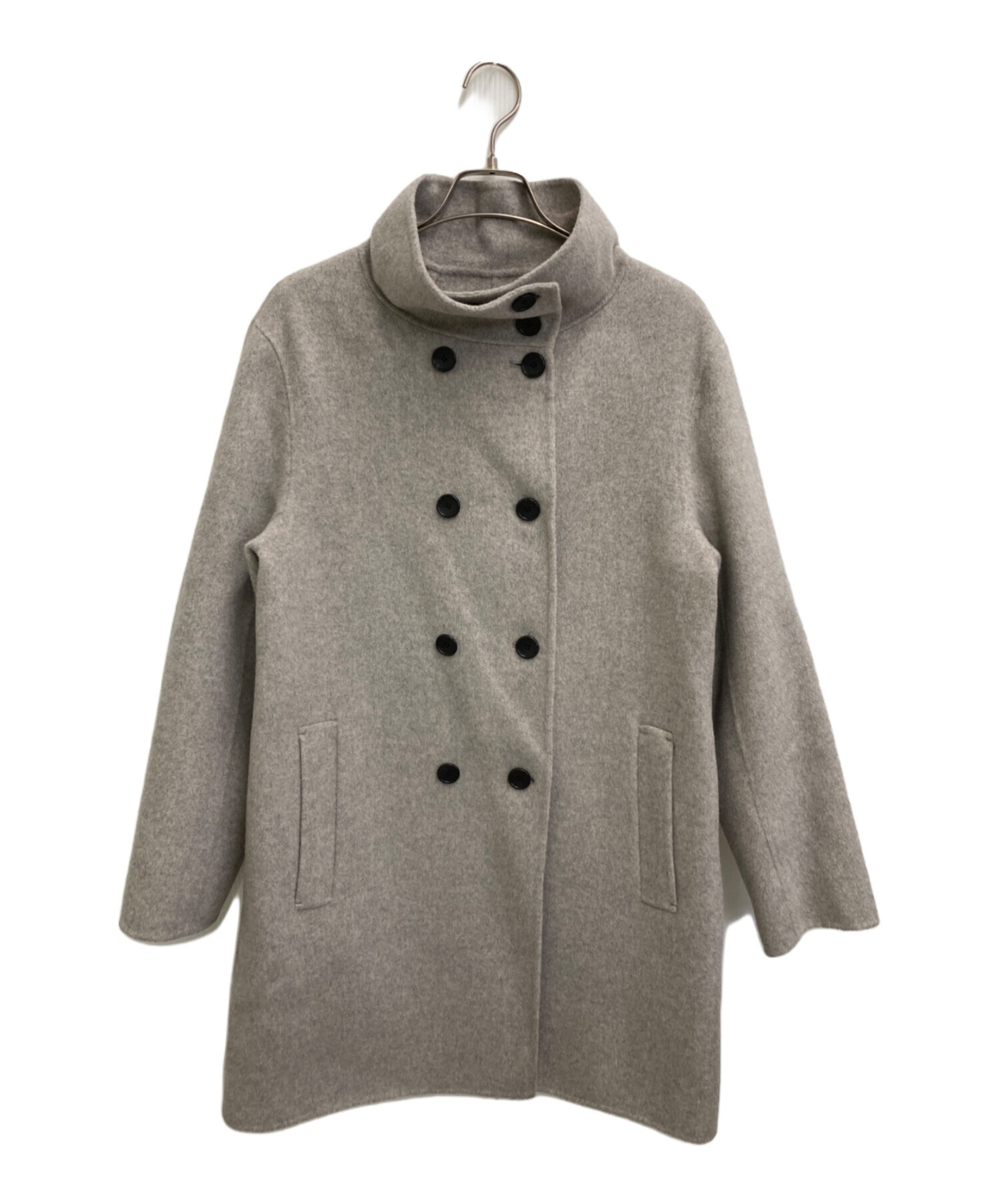 極美品 セオリーリュクス 2wayカシミヤ混ウールコート グレー 40 極美品 セオリーリュクス 2wayカシミヤ混ウールコート グレー 40 極美