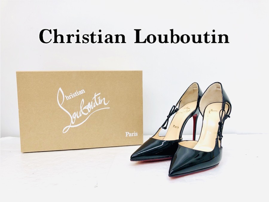 Christian Louboutin/クリスチャンルブタン＊】パテントサイドリボン