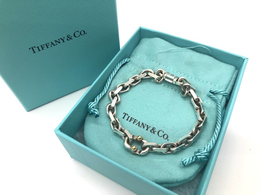 tiffany ティファニー　メイカーズナローチェーンブレスレット