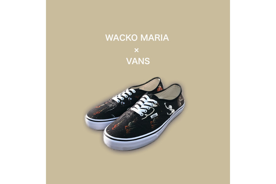 VANS×ワコマリア「オーセンティック」スニーカー、“赤・緑・黄