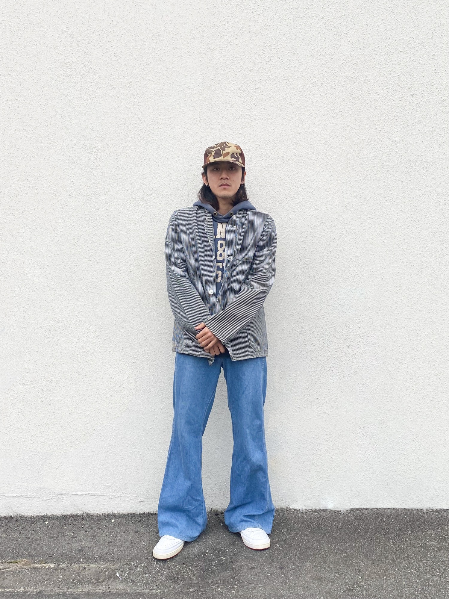 スーパーヴィンテージ30Sヒッコリーストライプカバーオールpenn state