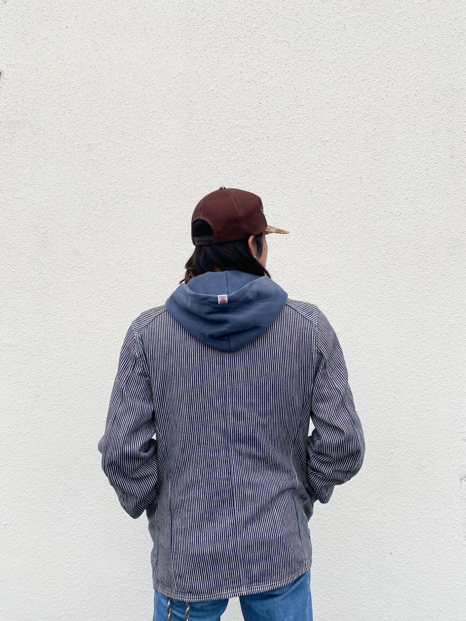 スーパーヴィンテージ30Sヒッコリーストライプカバーオールpenn state スーパーヴィンテージ30Sヒッコリーストライプカバーオールpenn state