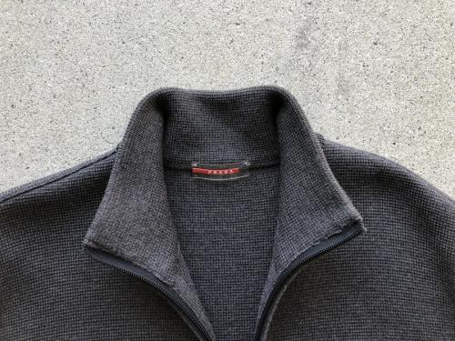 プラダドライバーズジャケット PRADA - プラダ PRADA アウター ブラック シルバー