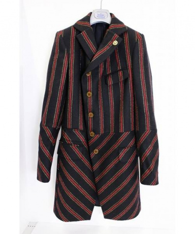 買取 査定情報 Vivienne Westwood Man ヴィヴィアンウエストウッドマン ウールコート メンズ ブラック Size 44 S 洋服や古着の買取と販売 トレファクスタイル
