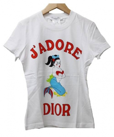 買取・査定情報 Christian Dior Tシャツ レディース ホワイト 未使用品