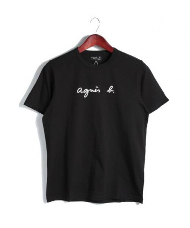 agnes b homme (アニエスベーオム) ロゴTシャツ ブラック サイズ:T2 未 ...