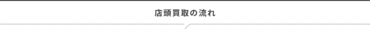 店頭買取の流れ