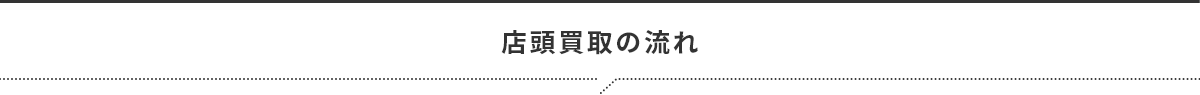 店頭買取の流れ