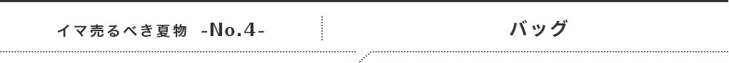 イマ売るべき夏物No.4 バッグ