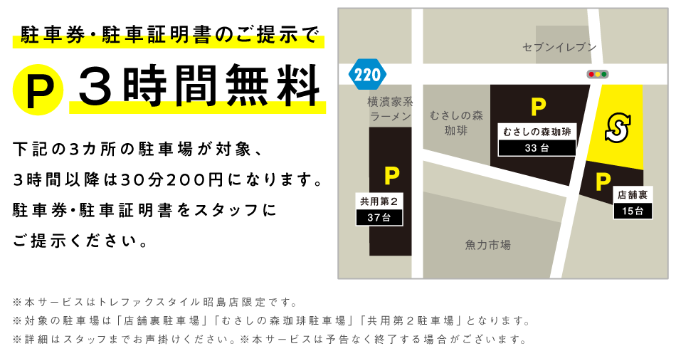 建物裏15台、道路向かい側33台、隔地37台